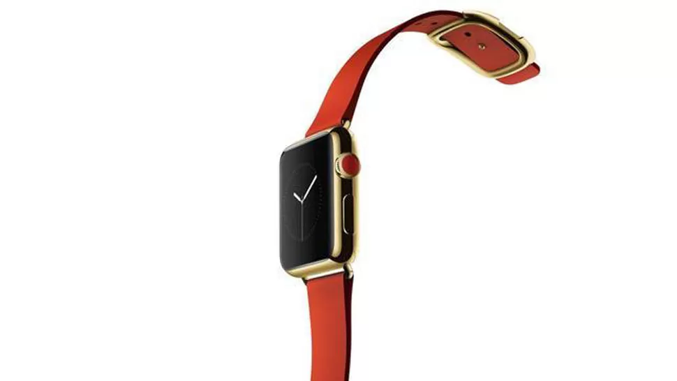LUJO. El reloj inteligente y bañado en oro que planea lanzar Apple. FOTO TOMADA DE ABC.ES
