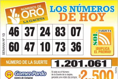 Los Números de Oro de LA GACETA