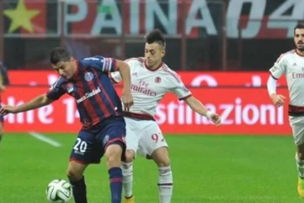 San Lorenzo jugó mal y perdió con Milan, en Italia