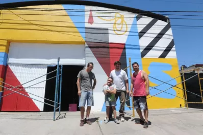 El color y la geometría se instalaron en Villa 9 de Julio