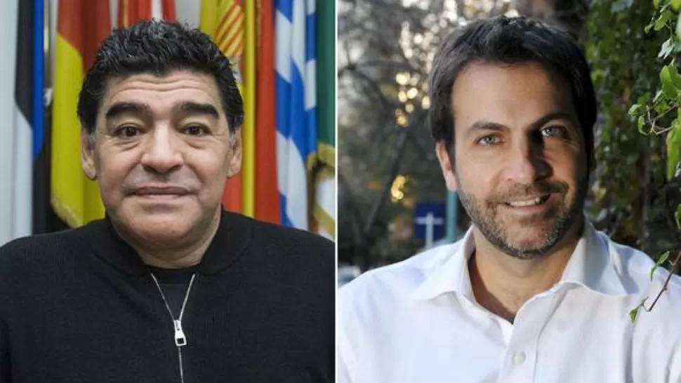¿AMIGOS? Maradona y Pasman. IMAGEN DE ARCHIVO