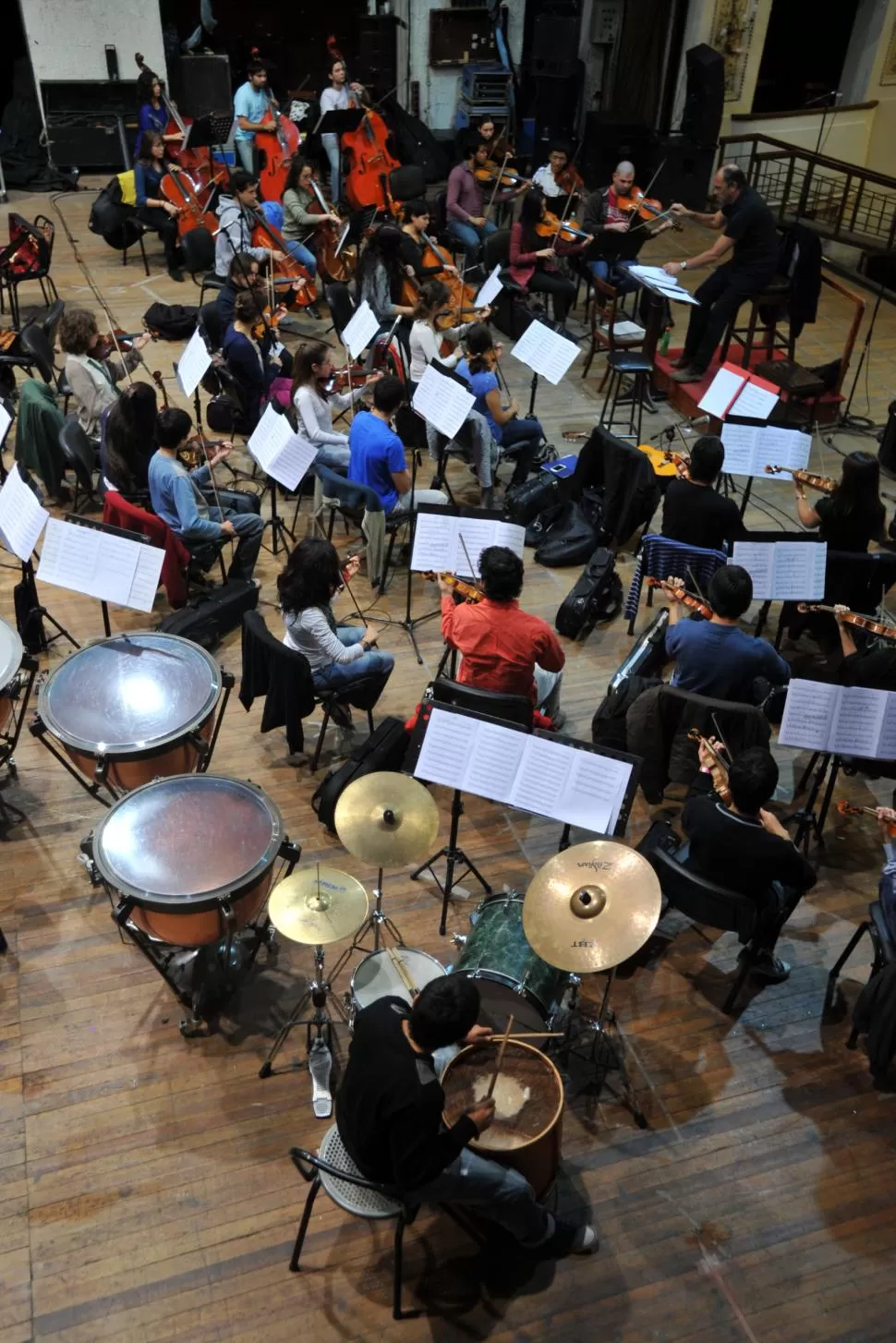 EN ENSAYO. La Orquesta Juvenil de la UNT estará junto a la de la Escuela Superior de Educación Artística. la gaceta / foto de diego aráoz (archivo)
