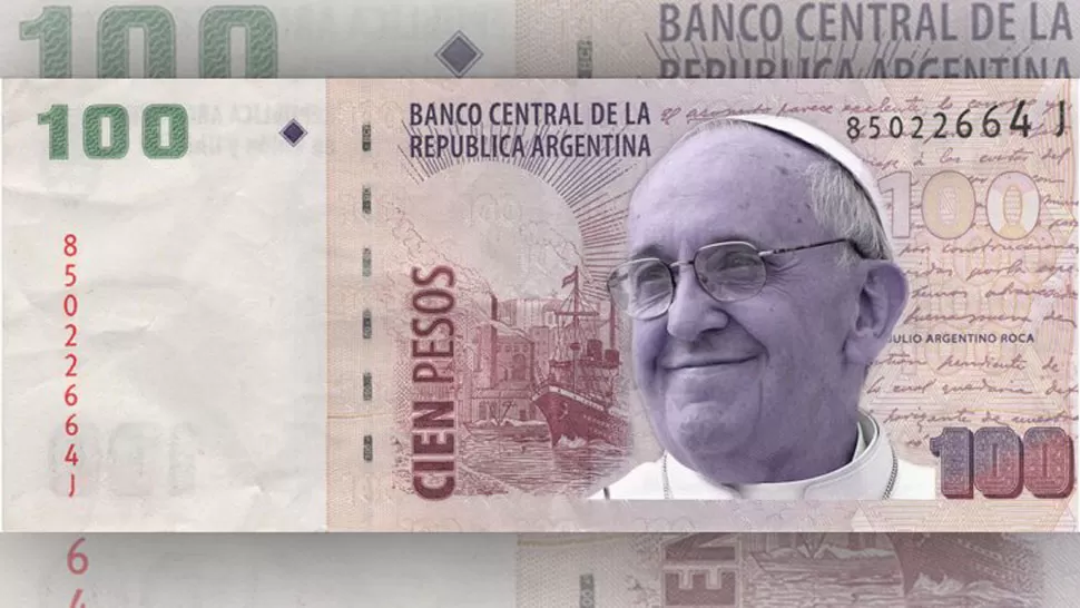 Diputados massistas proponen emitir billetes con la imagen del Papa Francisco