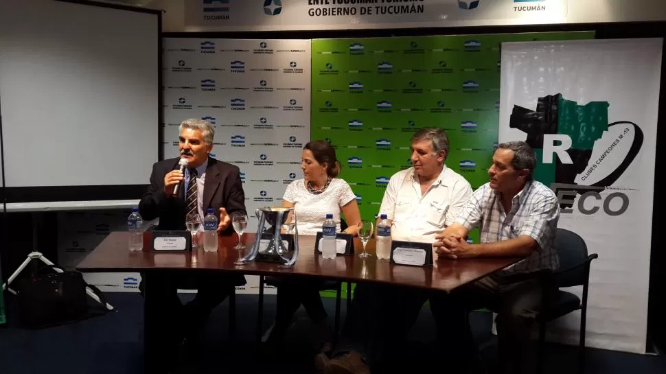 AUTORIDADES. El torneo M19 fue presentado ayer en el Ente Tucumán Turismo. LA GACETA / FOTO DE FEDERICO ESPÓSITO