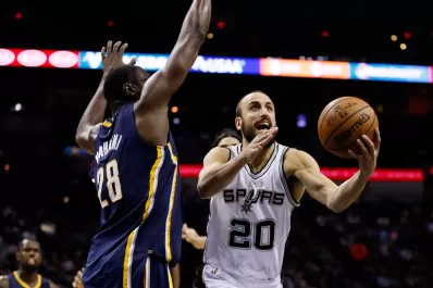 Ginóbili brilló en la victoria de Spurs ante Pacers