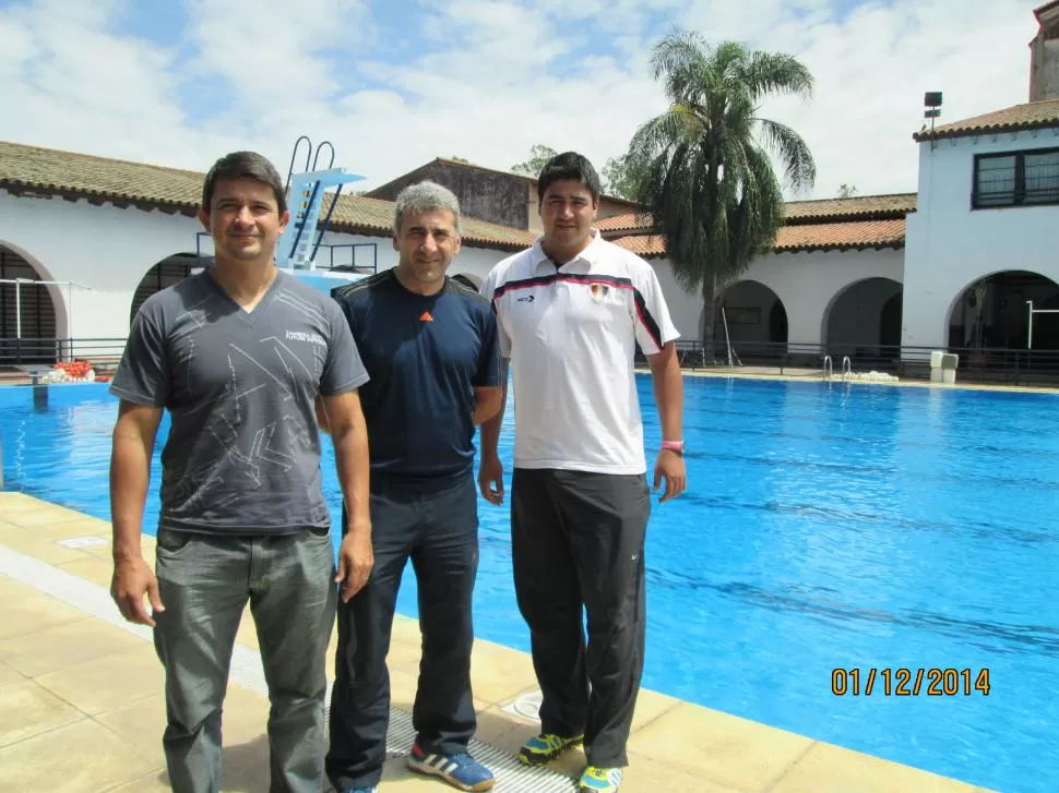LISTO. Correa, Jandar y Sánchez, coordinadores de la colonia de vacaciones. 