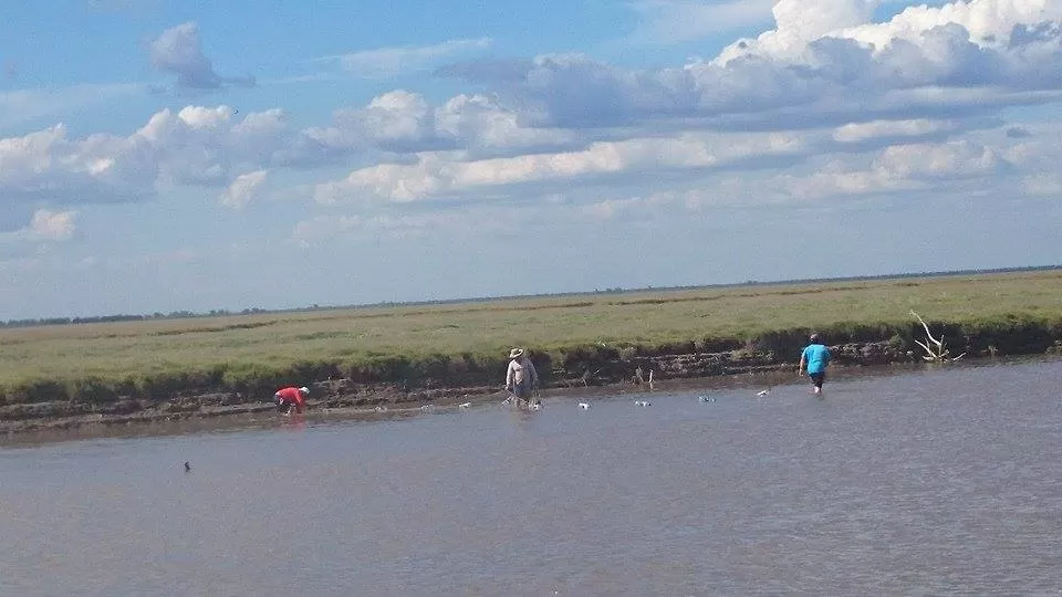 IN FRAGANTI. Tres hombres limpian el río Marapa con un trasmallo de gran porte. 