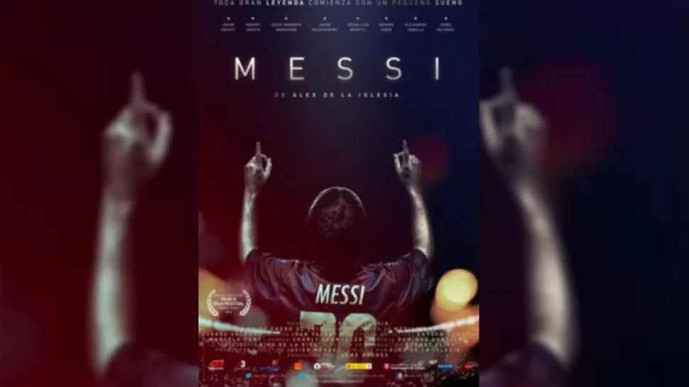 AFICHE. Messi, la película será estrenada en argentina en 2015. 