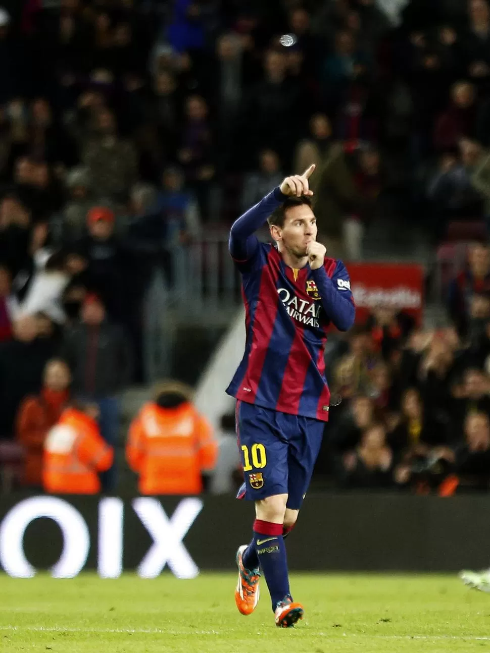 IMPARABLE. Lionel Messi marcó de a tres y es máximo goleador. reuters