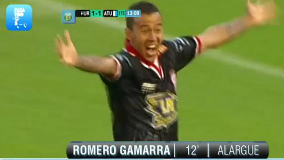 DIO  VUELTA EL PARTIDO. Romero Gamarra puso el 2-1.