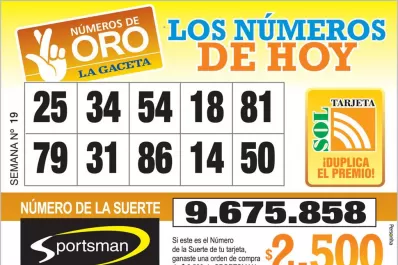 Los Números de Oro de LA GACETA