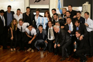 La presidenta recibió a los campeones