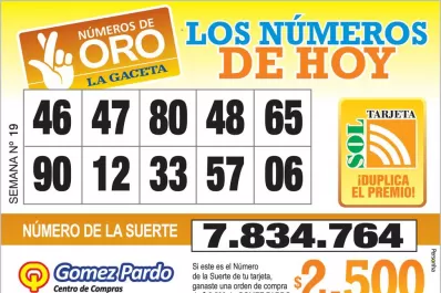 Los Números de Oro de LA GACETA