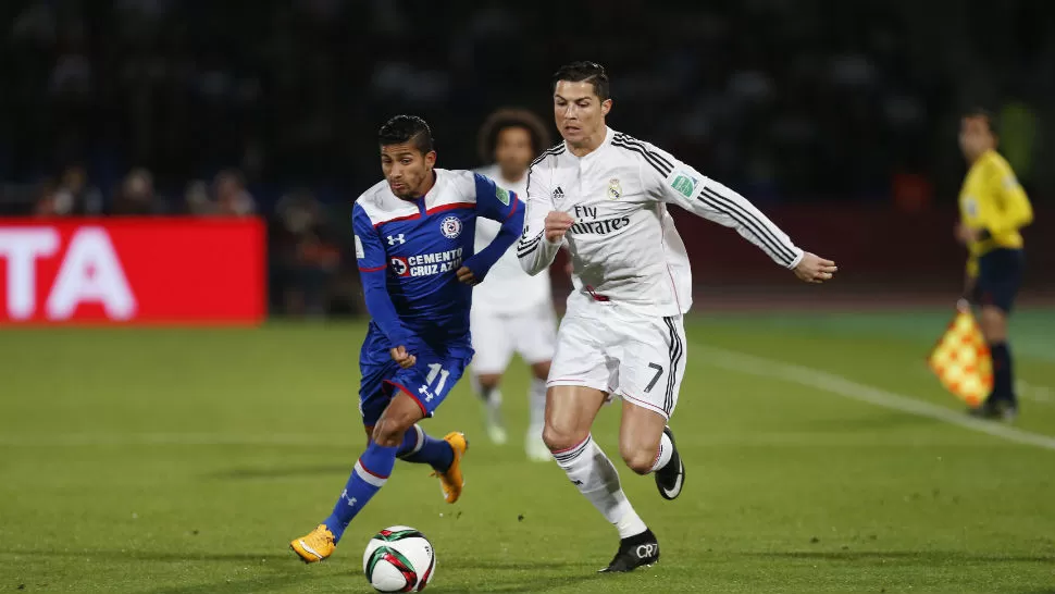UNA MÁQUINA. Cristiano Ronaldo puede ser un tormento para San Lorenzo. REUTERS