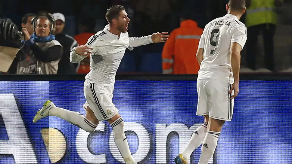 EL MEJOR. Ramos festeja el primer gol de la final que terminó de posicionarlo como el mejor del torneo. (FOTO REUTERS)