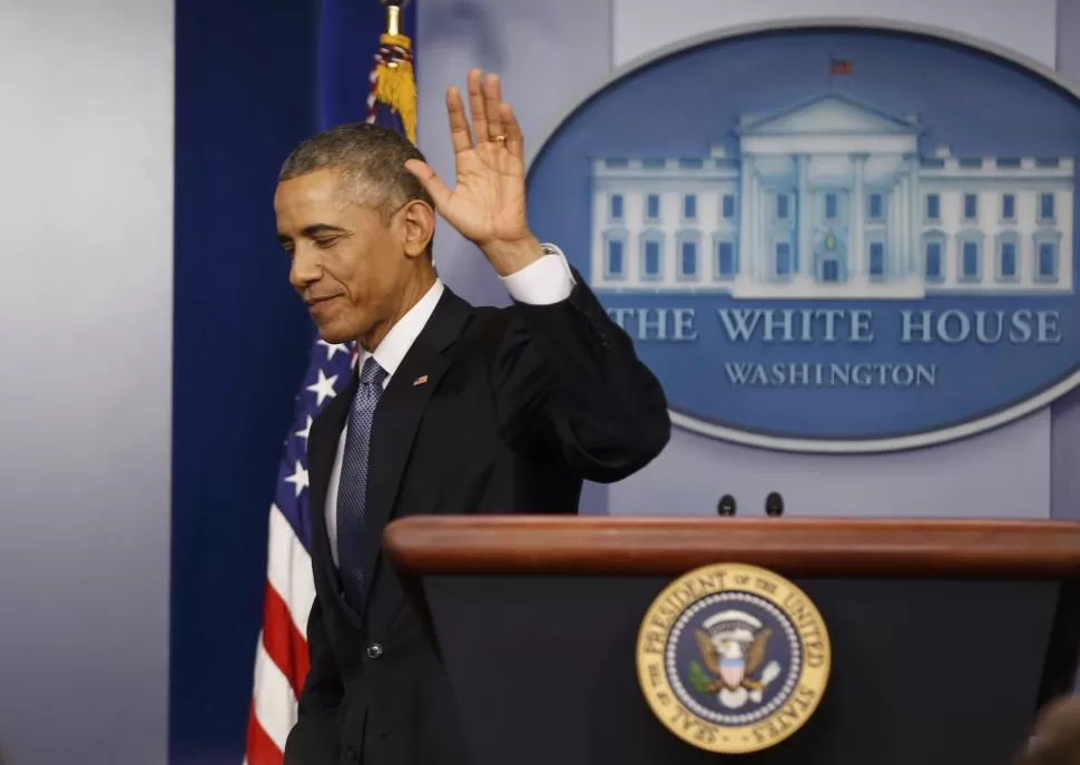 ANUNCIOS. Obama acaba de concluir su conferencia de prensa de Fin de Año en la Casa Blanca; ahora viajará a Hawaii de vacaciones. reuters