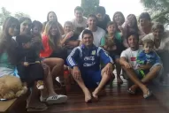 Messi llegó a Rosario para pasar la fiestas