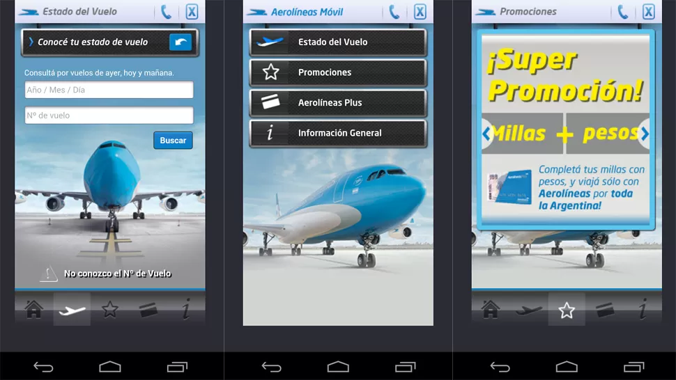 Aerolíneas lanzó una app para hacer check-in desde el celular