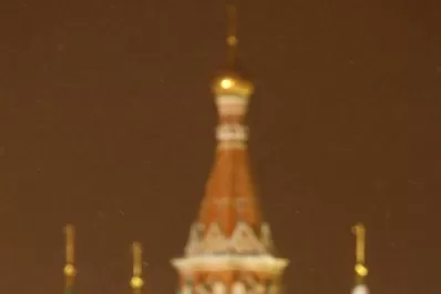 Moscú quedó cubierto de nieve en las últimas horas del año