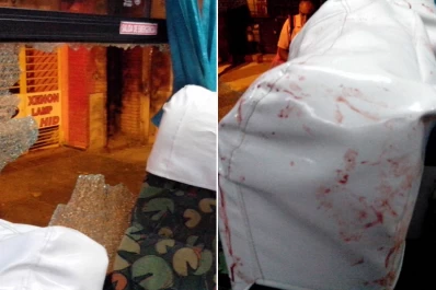 Apedrearon un colectivo y una joven terminó internada