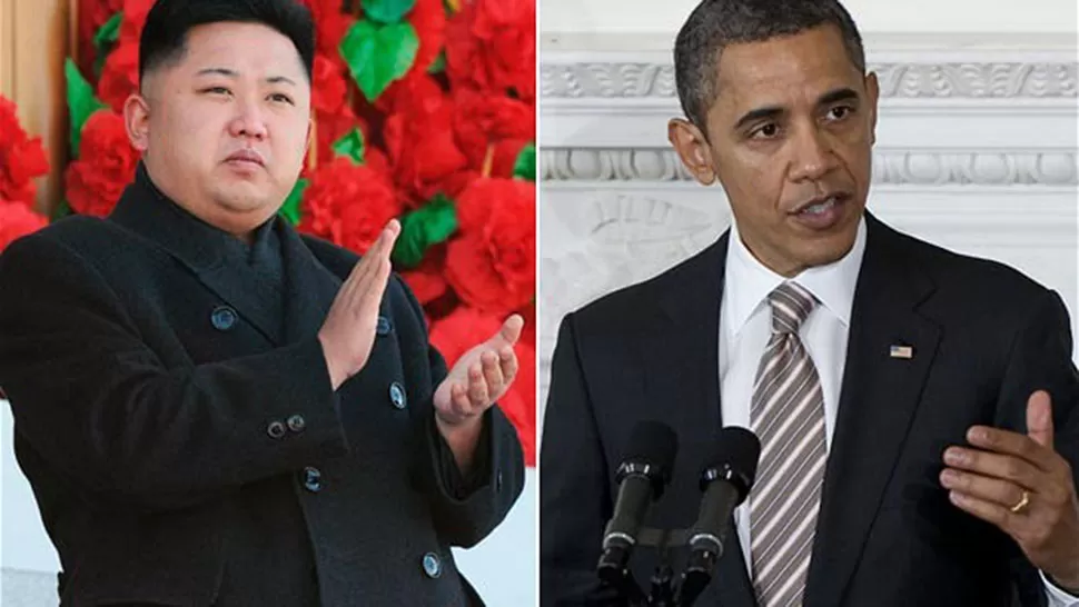 ENFRENTANDOS. El lider norcoreano Kim Jong y el presidente Obama. 