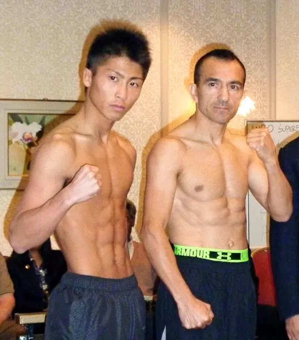 DISTINTOS. Narváez le lleva 18 años a Inoue. ¿Hará la misma diferencia en el ring? foto del twitter de @nocautnet