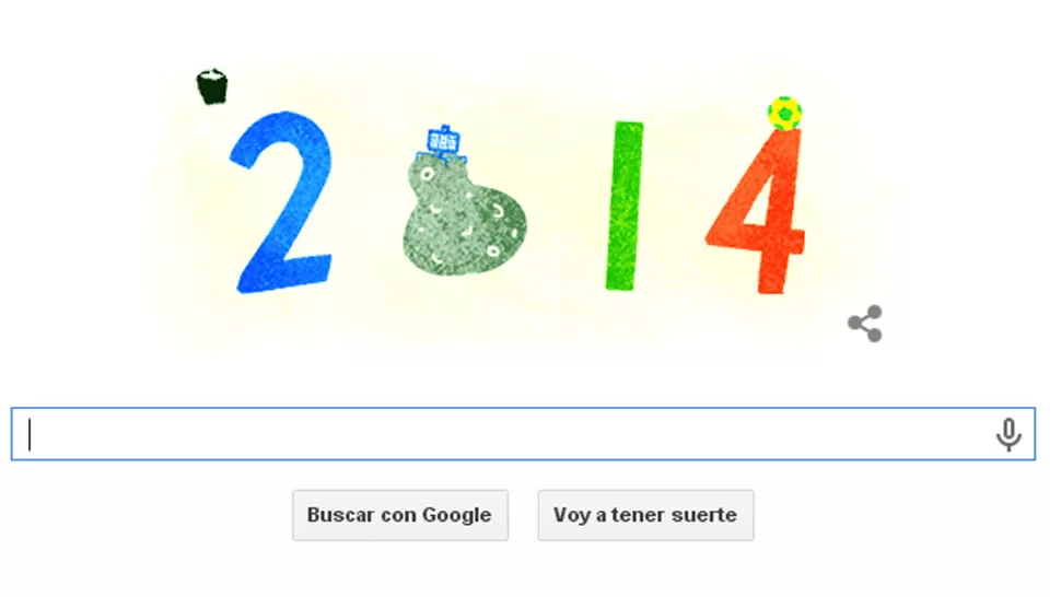 DESPEDIDA. El 31 de  diciembre, Google también mostró un doodle para despedir el año. CAPTURA DE PANTALLA.
