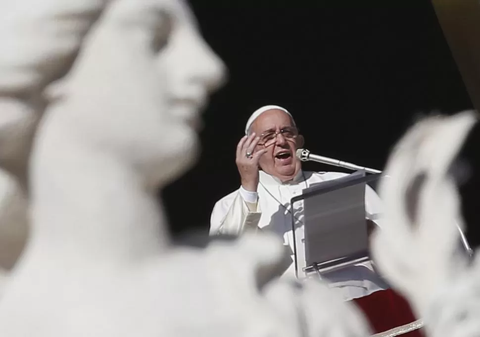 CONTUNDENTE. El Papa pidió paz en las familias y entre las naciones. reuters 