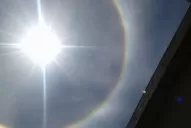 Un halo solar sorprendió a los tucumanos