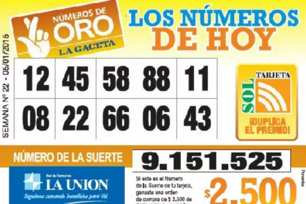 Los Números de Oro de LA GACETA
