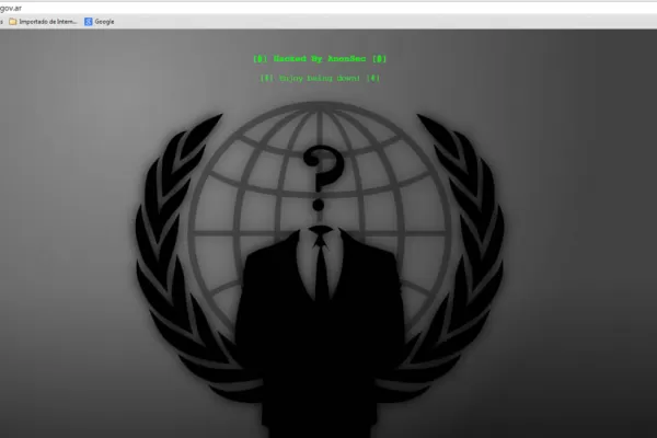 La red Anonsec hackeó la página oficial del Instituto Provincial de la Vivienda de Tucumán