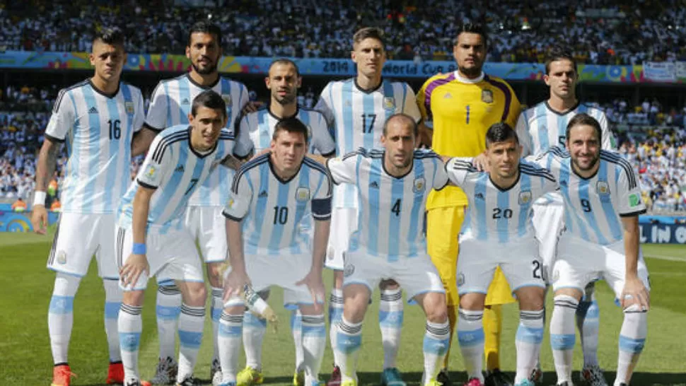 EQUIPO SUBCAMPEON. La Selección argentina que jugó el Mundial en Brasil.