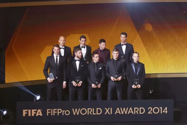 Messi y Di María, en el 11 ideal de la FIFA