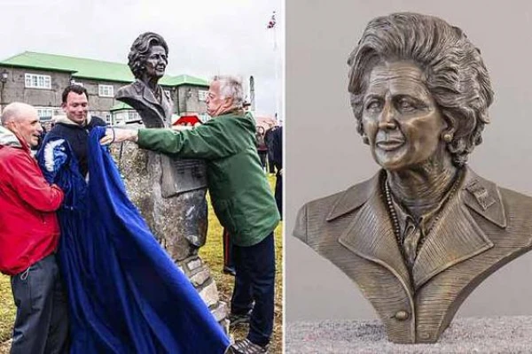 Consideran una provocación el busto de Thatcher en Malvinas