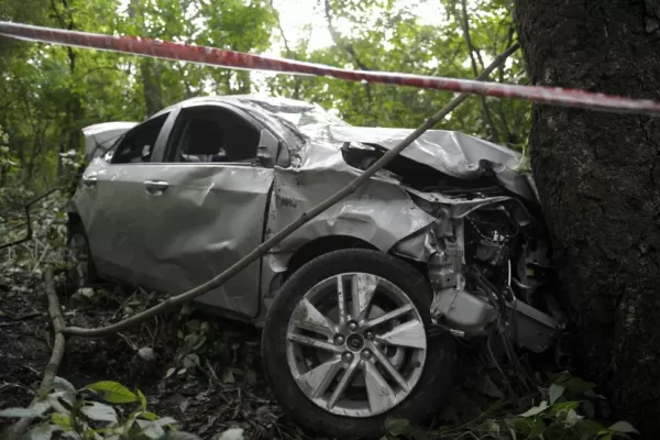 Desbarrancaron en San Javier, en un auto robado