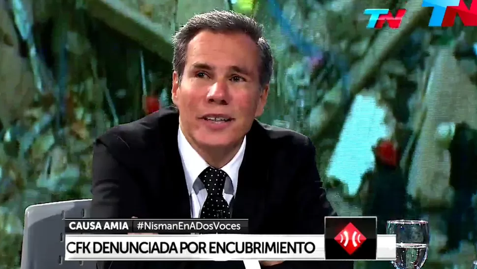 EN TELEVISIÓN. Nisman, en su última entrevista. DYN