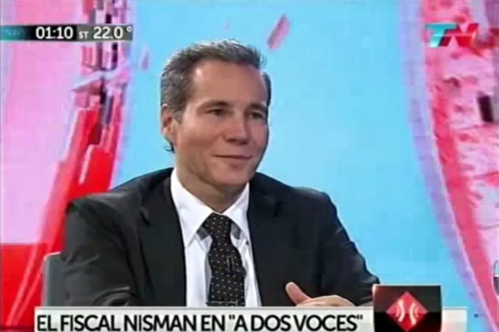 ÚLTIMA ENTREVISTA. En 'A Dos Voces', Nisman reforzó su denuncia. CAPTURA DE PANTALLA