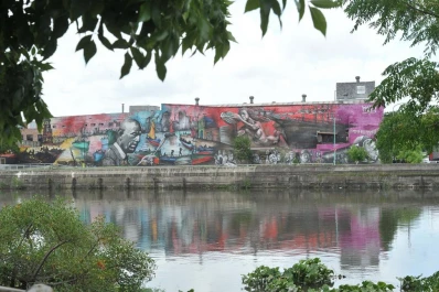 Quinquela Martín inspiró el mural más grande del mundo