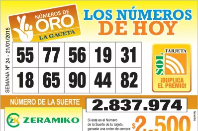 Los Números de Oro de LA GACETA