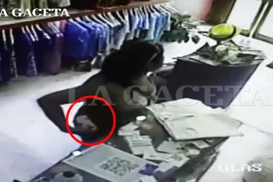 Robó un celular en un local y quedó registrada en las cámaras de seguridad