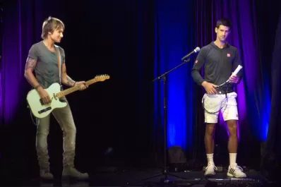 Djokovic cumplió su sueño de ser un rockstar