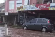 La lluvia arrastró una vieja del agua hasta el centro de Alberdi