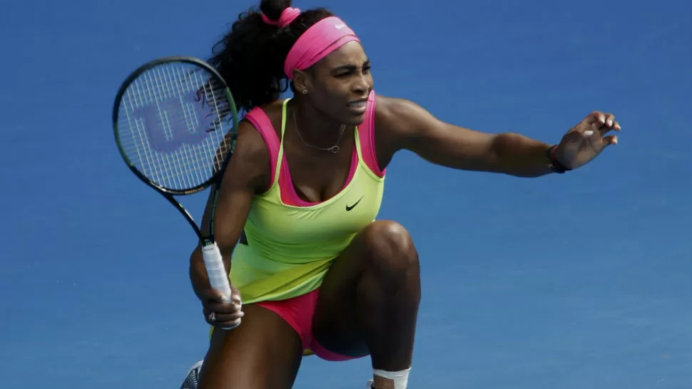 CADA VEZ MÁS SÓLIDA. Serena Wiliams va por su 19° título de Grand Slam frente a Sharapova.
FOTO DE REUTERS