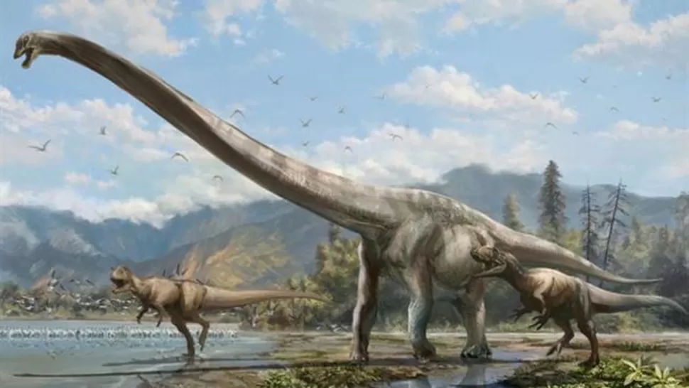 ENORME. El Qijianglong era uno de los dinosaurios más grandes. XING LIDA