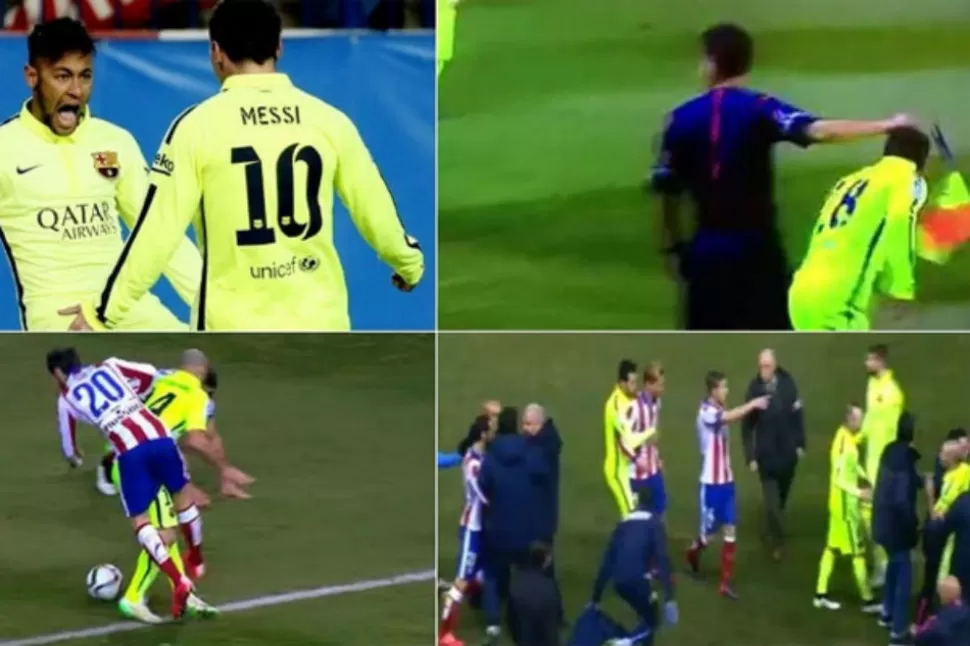 Atlético Madrid-Barcelona: cargadas e incidentes increíbles