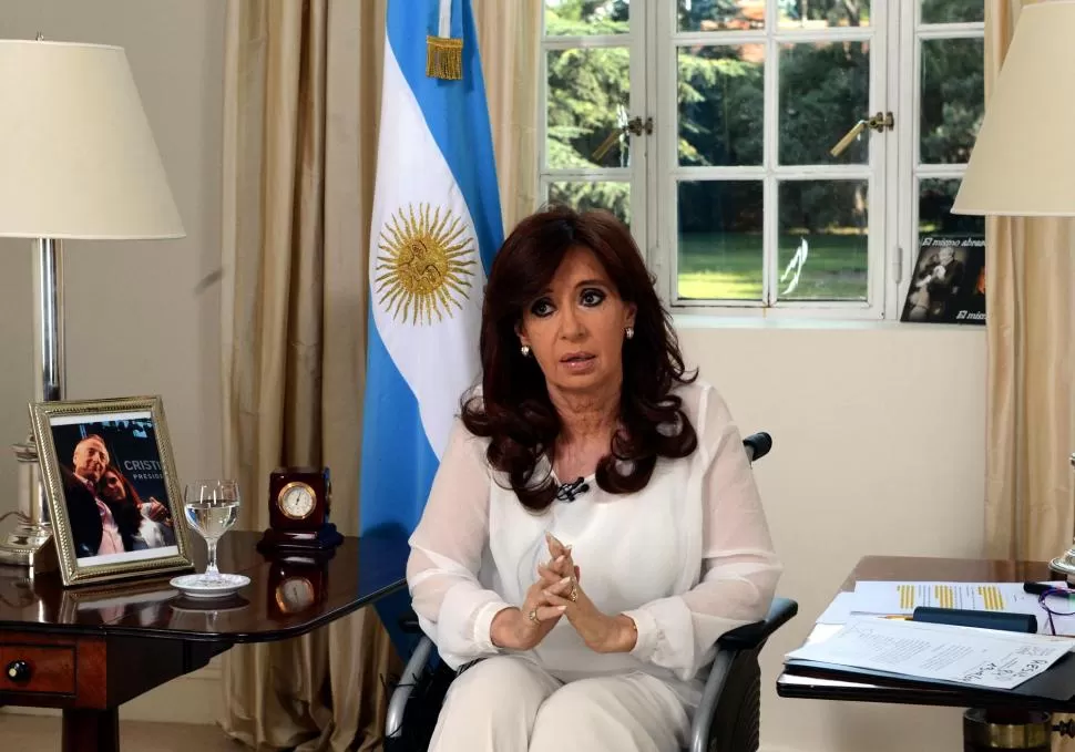 ANUNCIO. El lunes, por cadena nacional, Cristina advirtió sobre los cambios. dyn