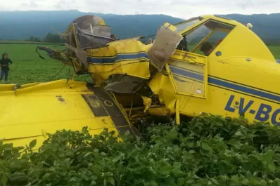 Cayó una avioneta cerca de Alberdi: hay un herido