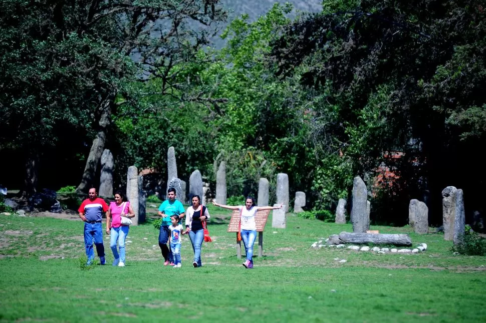 ATRACTIVO. El parque de los Menhires es uno de los sitios arqueológicos más importantes de la provincia y un sitio de interés turístico.  la gaceta / foto de diego aráoz