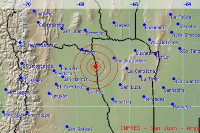 Un fuerte sismo sacudió San Luis y a la zona de Cuyo