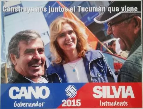 EN CARRERA. La senadora Elías de Pérez lanzó su candidatura a intendente de la capital mediante afiches.  